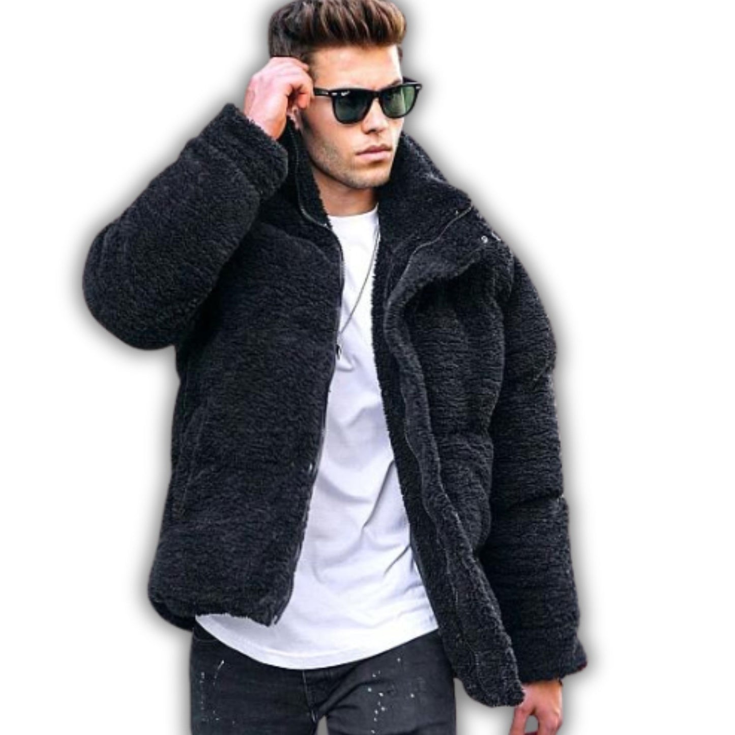 BLACK SHERPA PUFFER