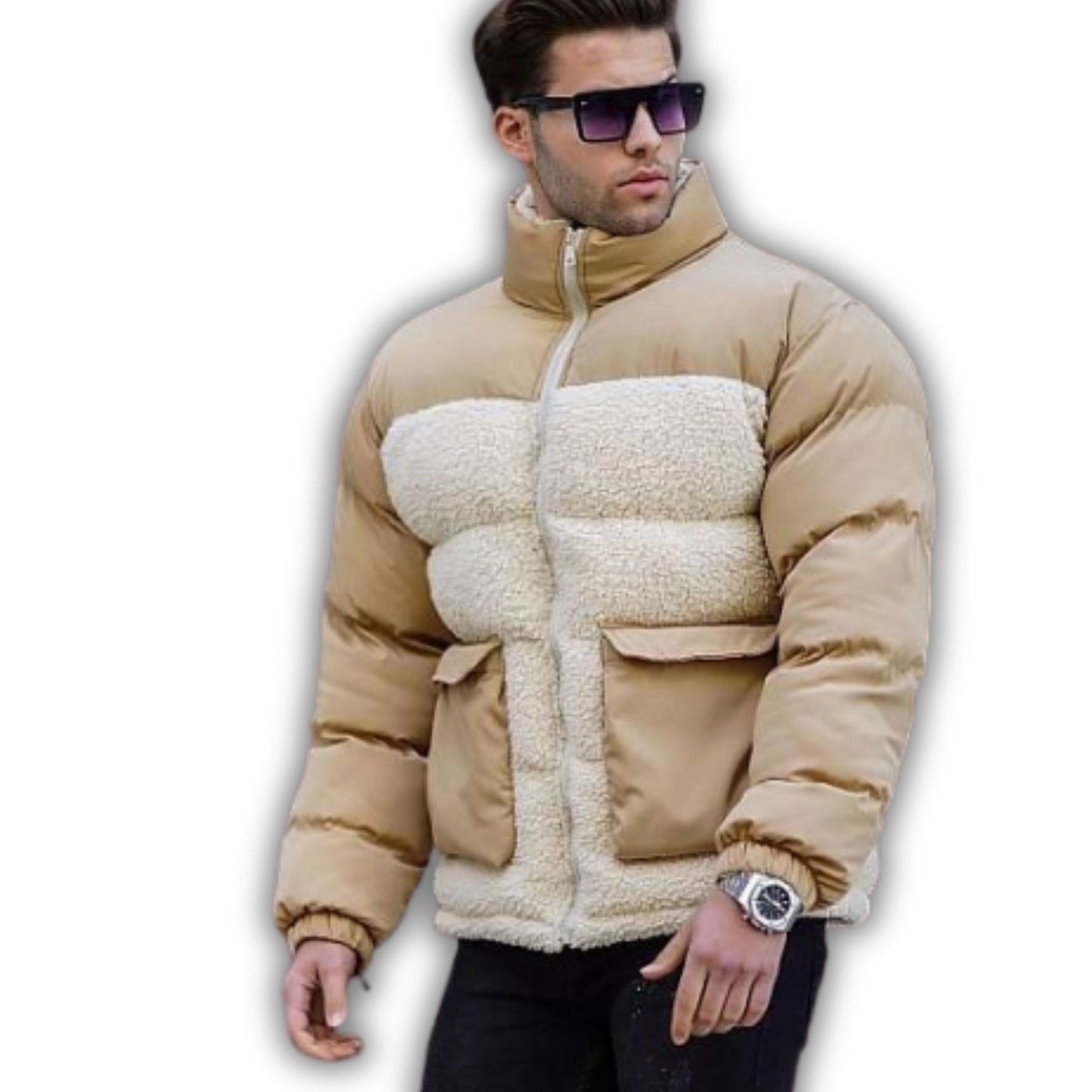 TAN PUFFER JACKET