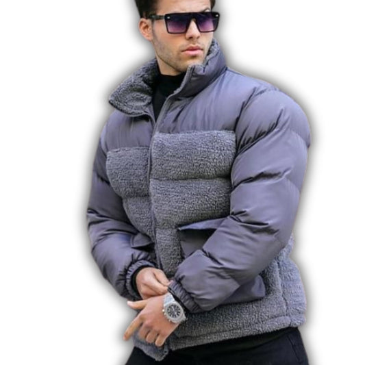 GREY PUFFER JACKET