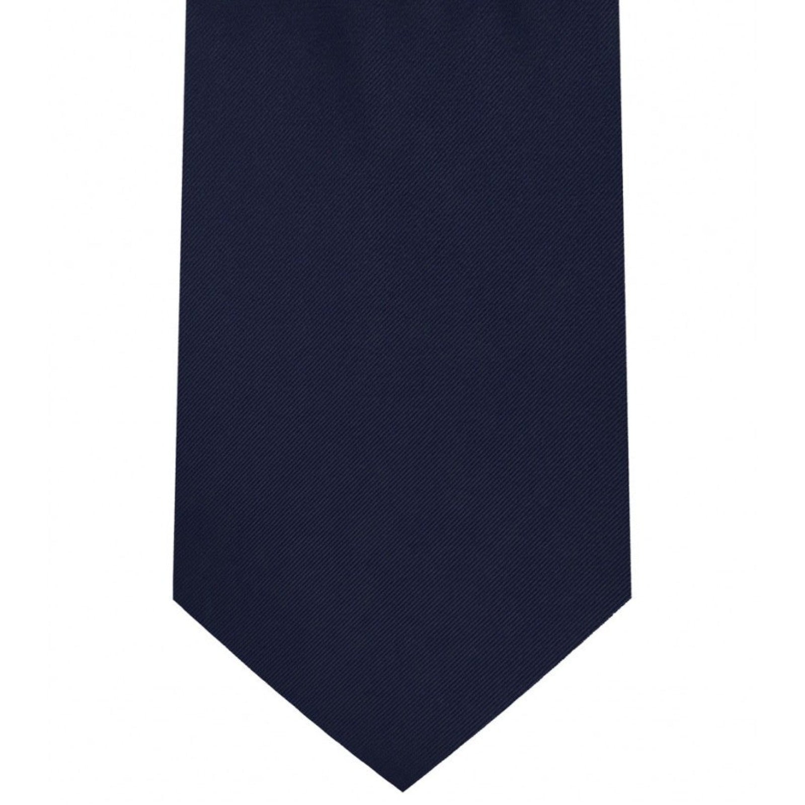 Classic Dark Navy Tie Regular width 3.5 inches With Matching Pocket Square | KCT Menswear