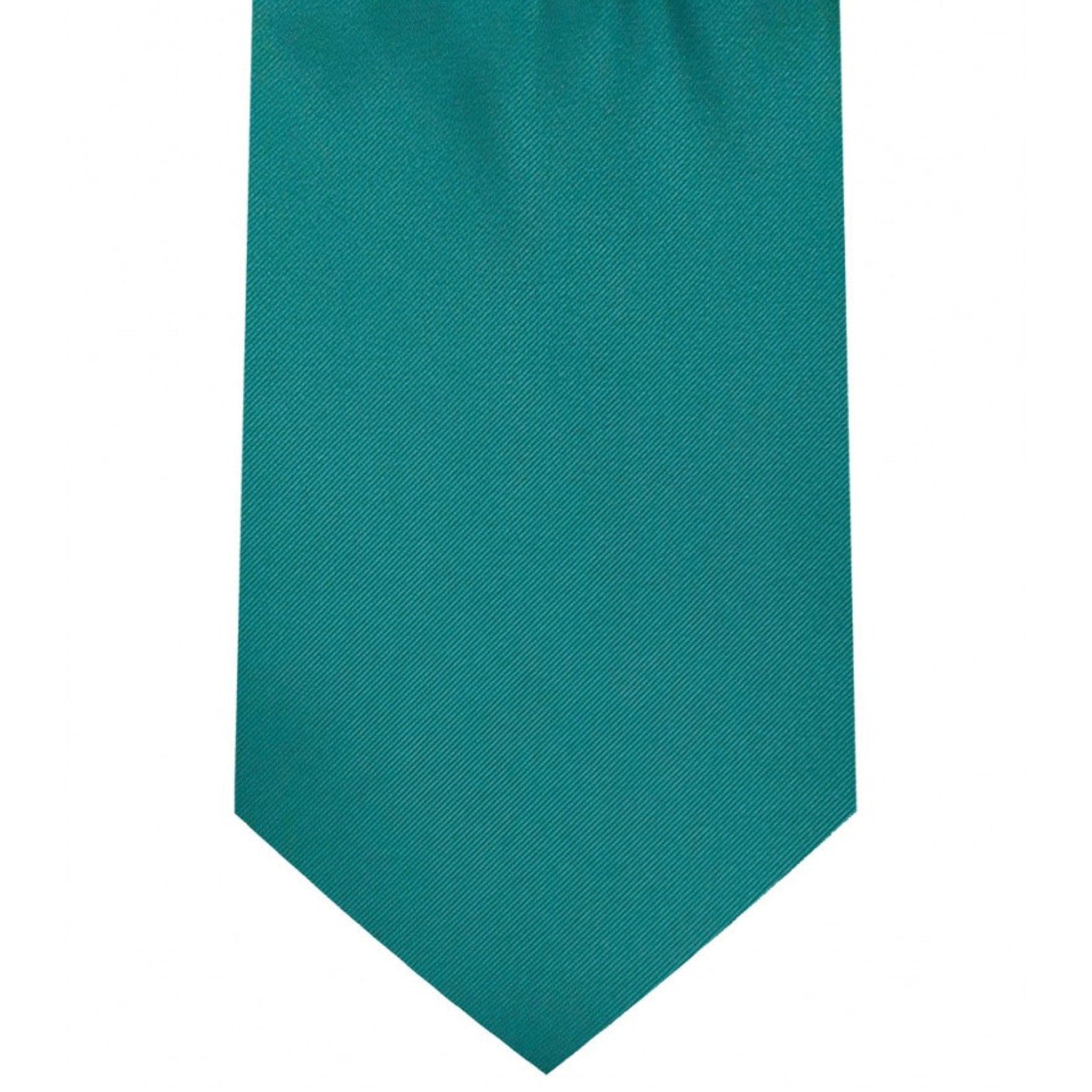 Classic Teal Tie Regular width 3.5 inches With Matching Pocket Square | KCT Menswear