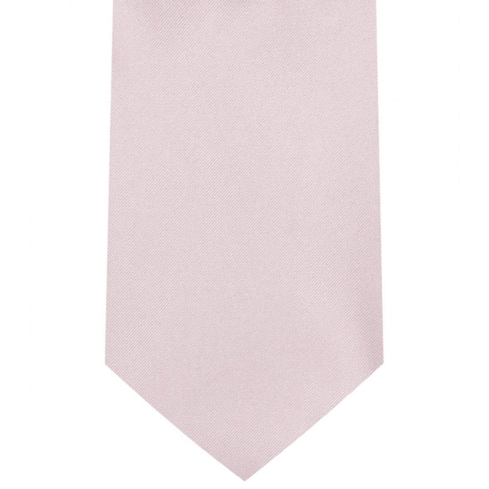 Classic Light Pink Tie Regular width 3.5 inches With Matching Pocket Square | KCT Menswear