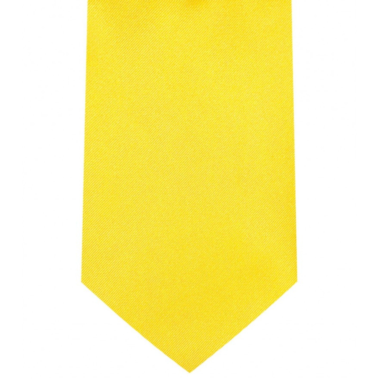 Classic YellowTie Regular width 3.5 inches With Matching Pocket Square | KCT Menswear 