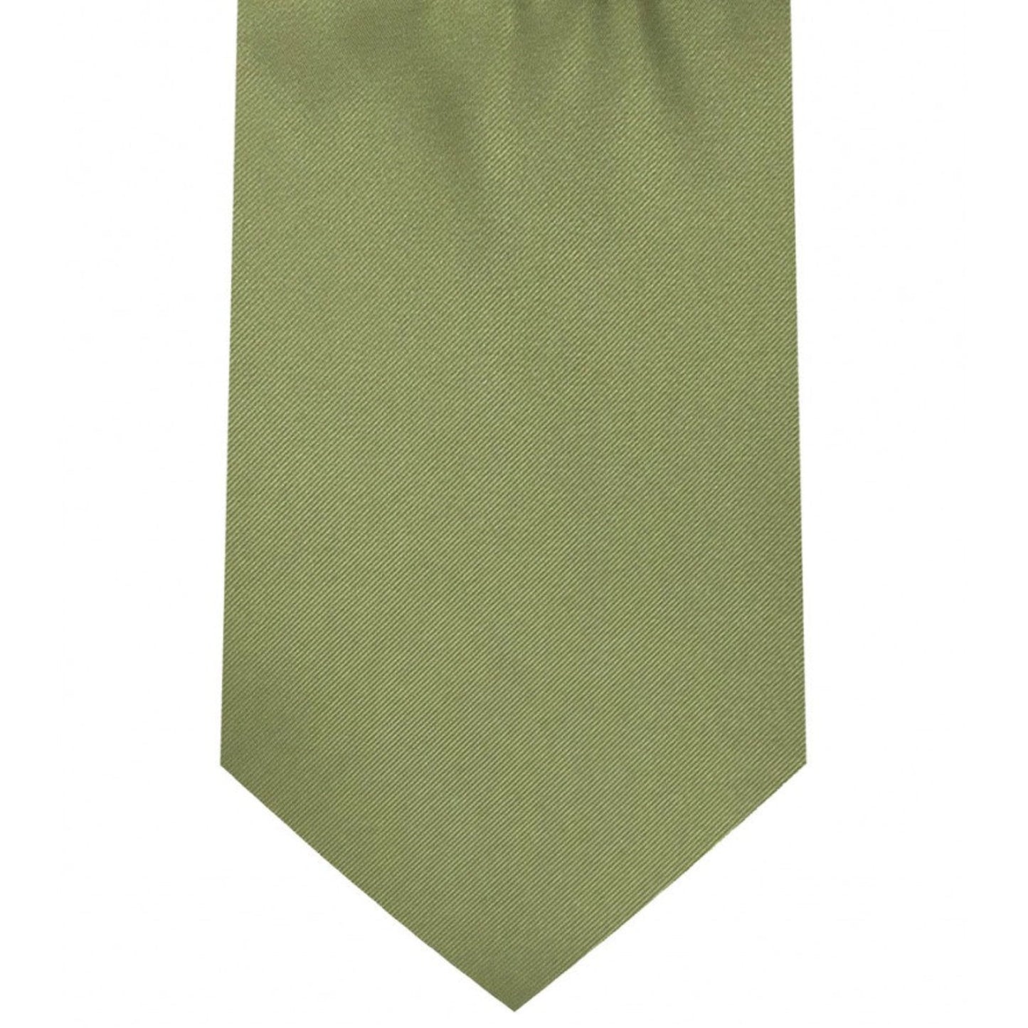 Classic Olive Green Tie Regular width 3.5 inches With Matching Pocket Square | KCT Menswear