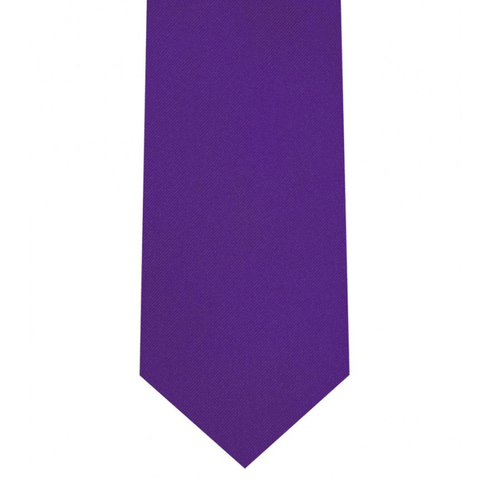 Classic Medium Purple Tie Skinny width 2.75 inches With Matching Pocket Square | KCT Menswear