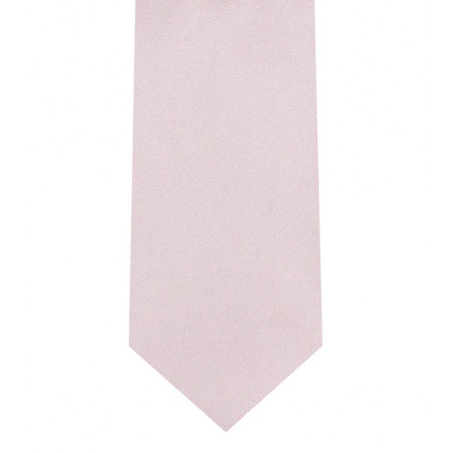 Classic Light Pink Tie Skinny width 2.75 inches With Matching Pocket Square | KCT Menswear