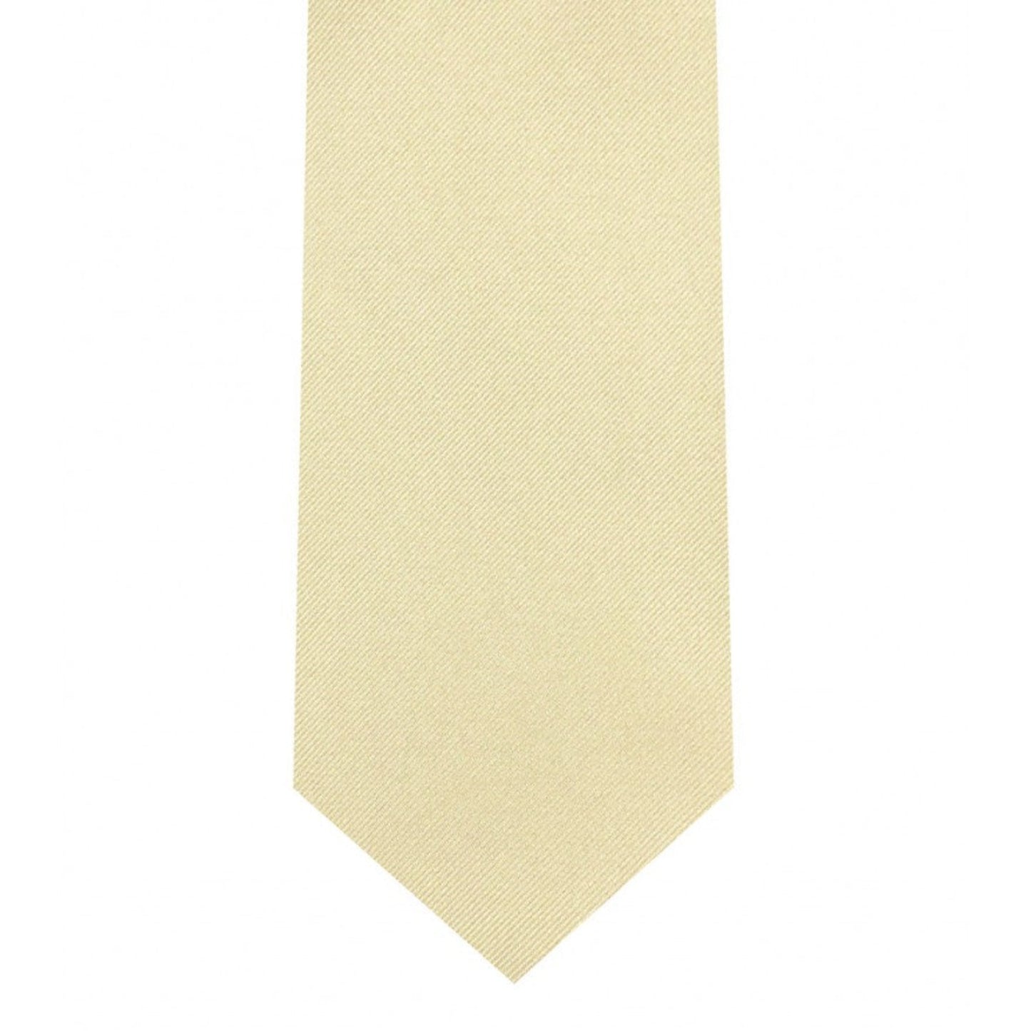 Classic Champagne Tie Skinny width 2.75 inches With Matching Pocket Square | KCT Menswear 