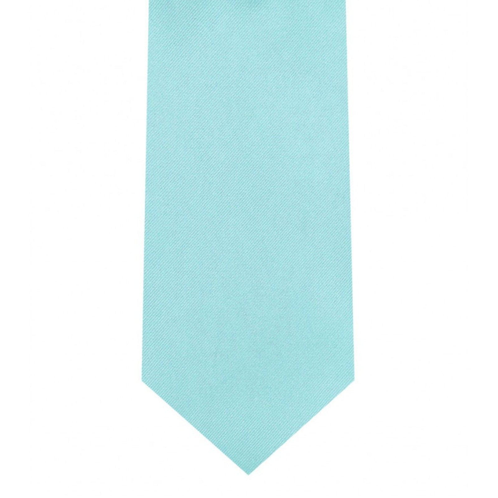 Classic Tiffany Blue Tie Skinny width 2.75 inches With Matching Pocket Square | KCT Menswear 