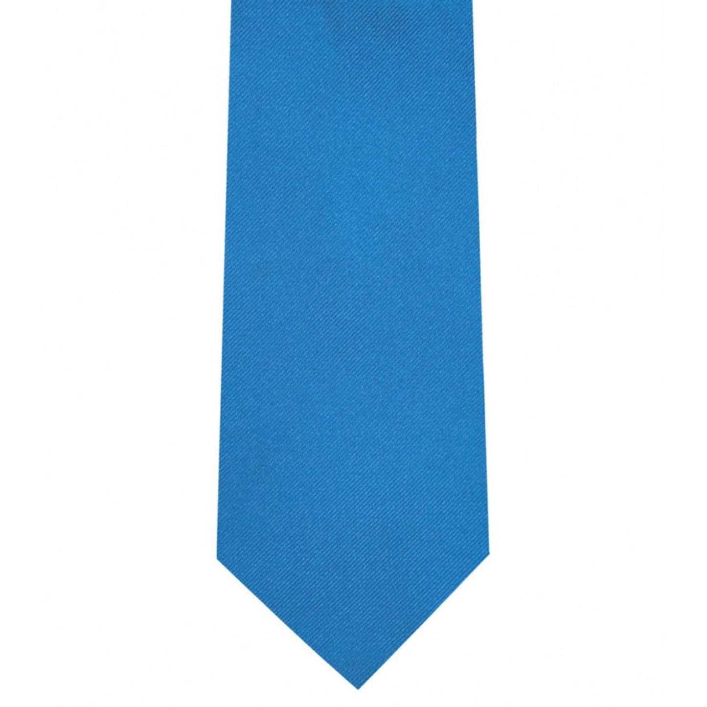 Classic French Blue Tie Ultra Skinny tie width 2.25 inches With Matching Pocket Square | KCT Menswear