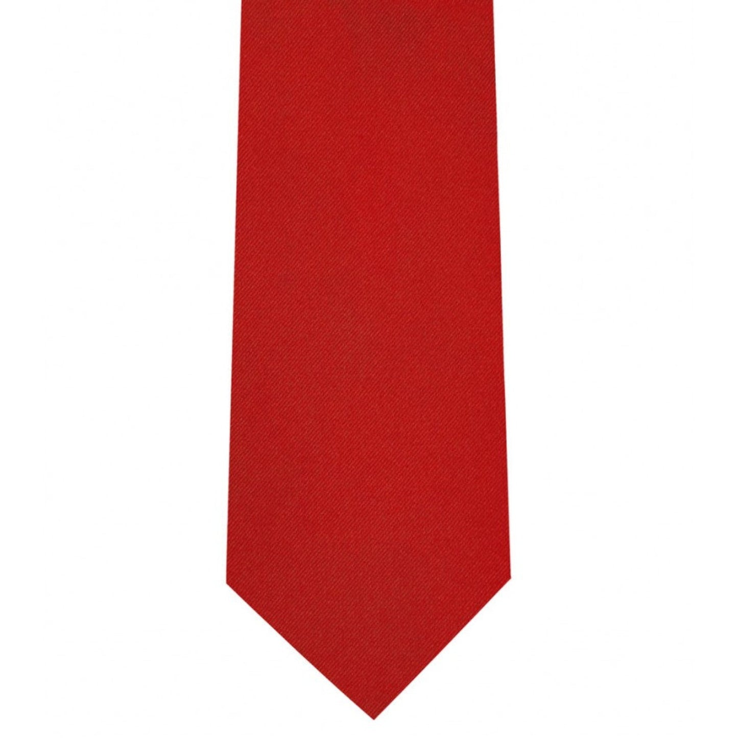 Classic True Red Tie Ultra Skinny tie width 2.25 inches With Matching Pocket Square | KCT Menswear