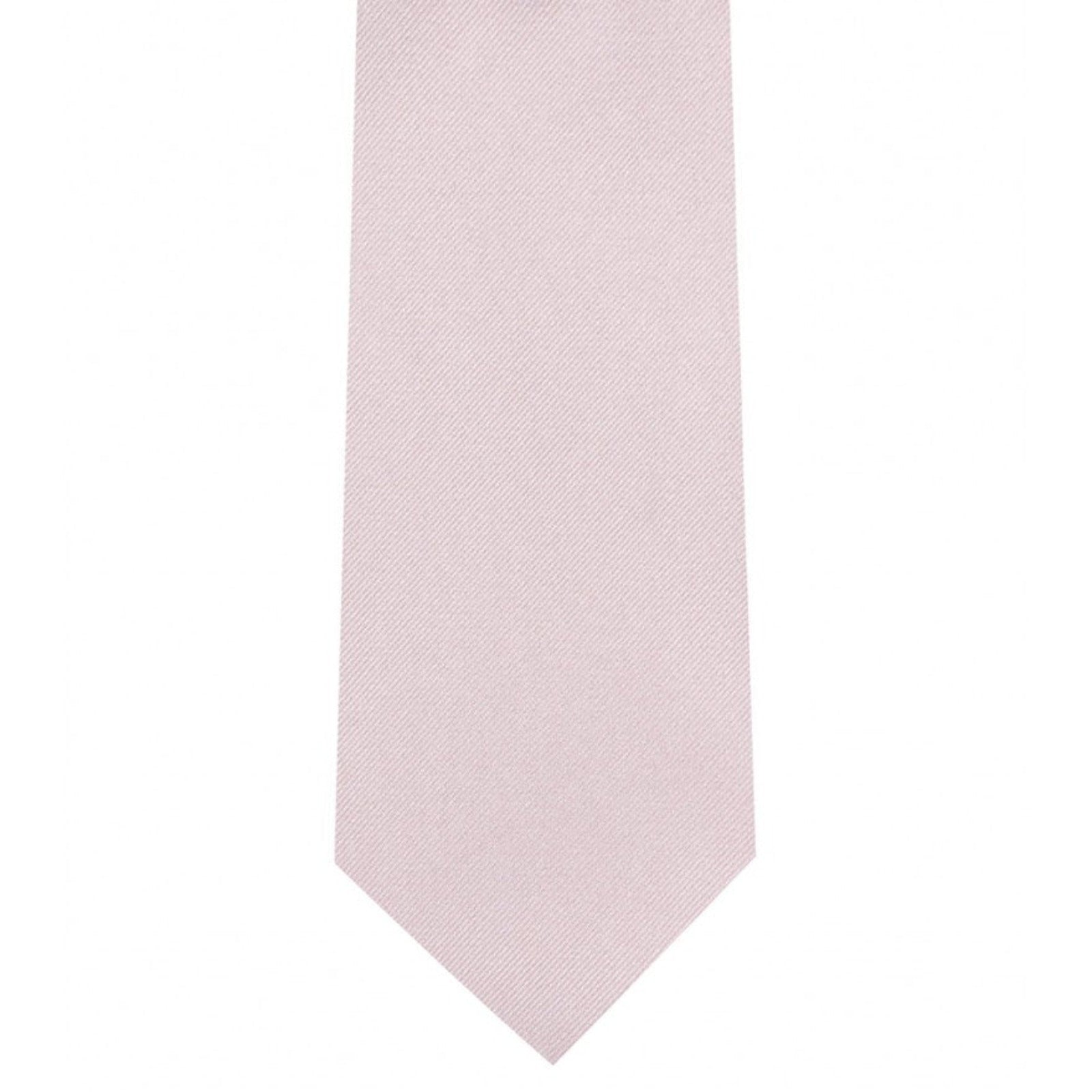 Classic Light Pink Tie Ultra Skinny tie width 2.25 inches With Matching Pocket Square | KCT Menswear