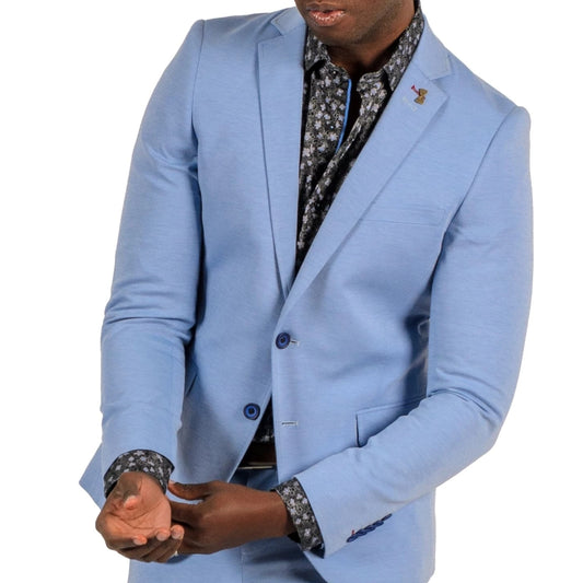 Light Blue Stretch Suit - Travelers Suit