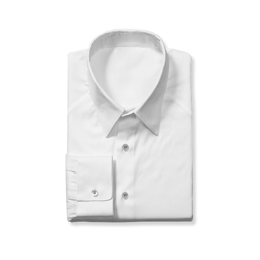 Slim Cut White Dress Shirt