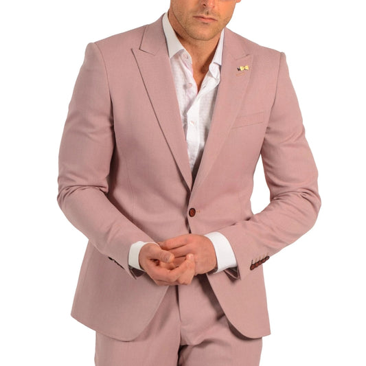 Mauve Stretch Suit - Travelers Suit