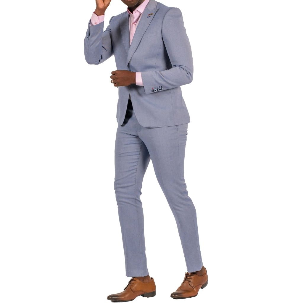 Blue Stretch Suit - Travelers Suit