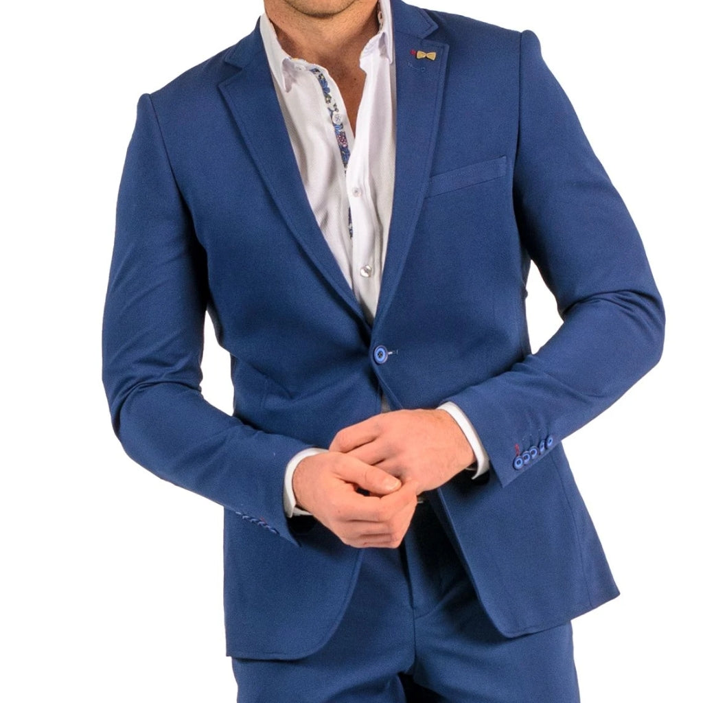 Royal Blue Stretch Suit - Travelers Suit