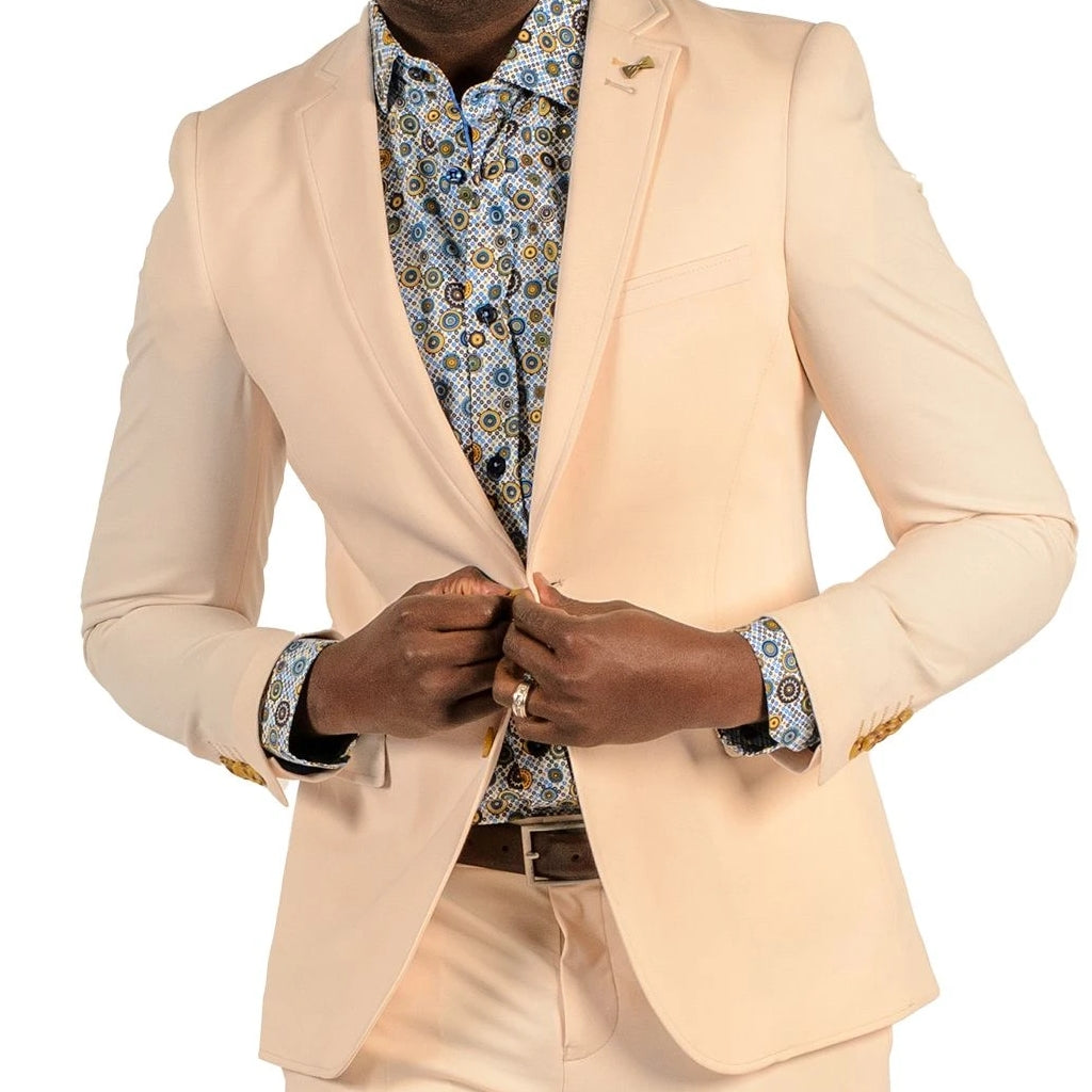 Tan Stretch Suit - Travelers Suit