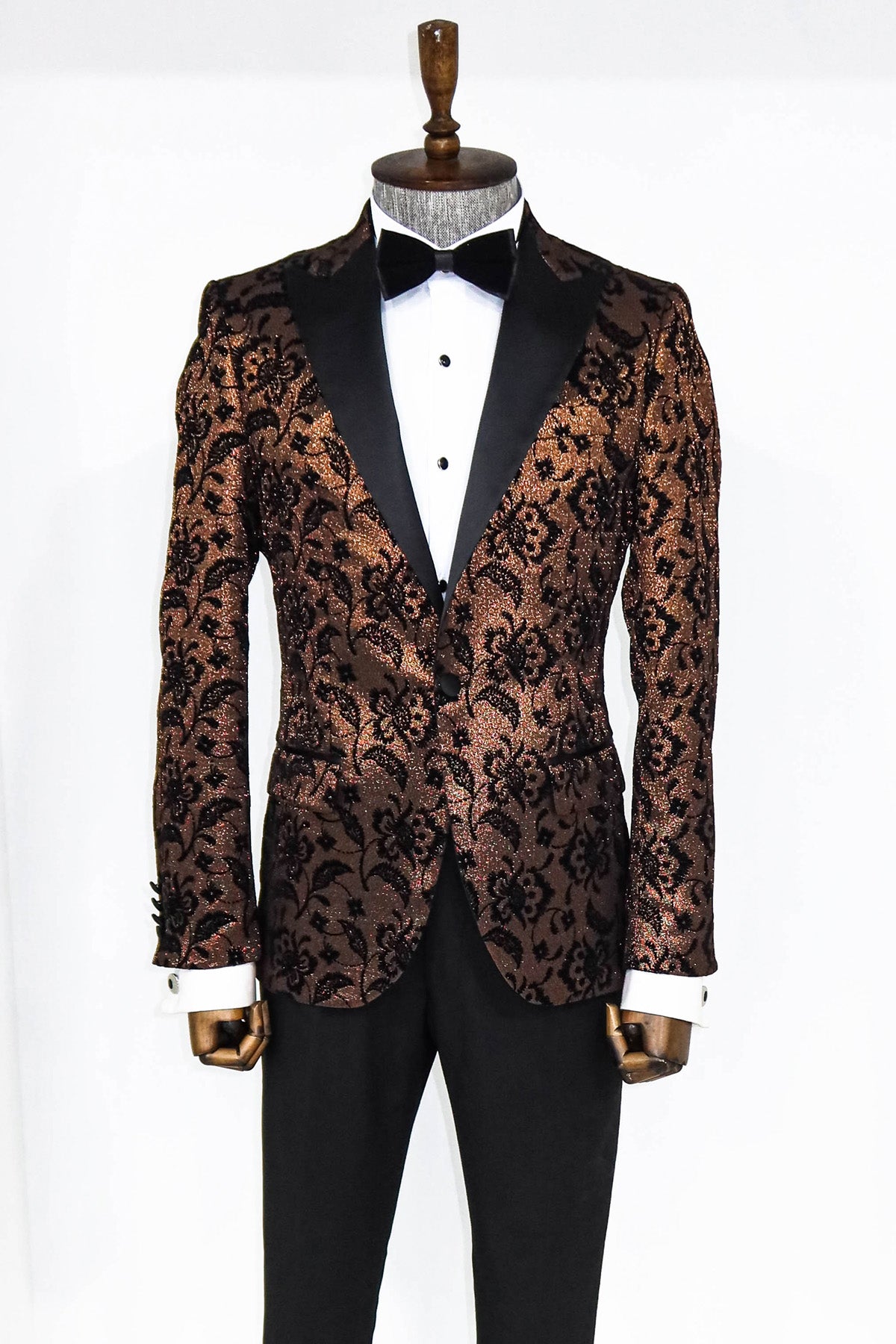 Rose Brown Sparkle Prom Blazer