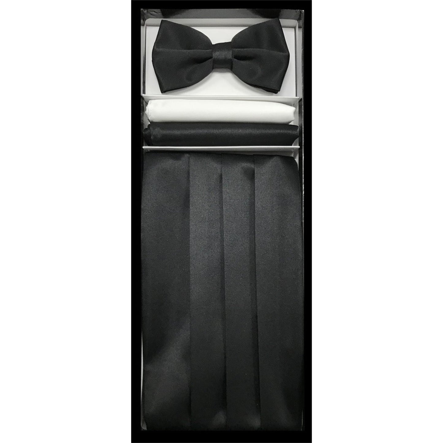 Black Cummerbund Set