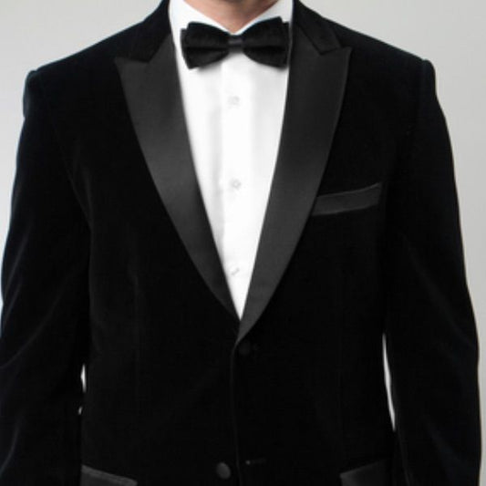 Black Velvet Tuxedo Blazer