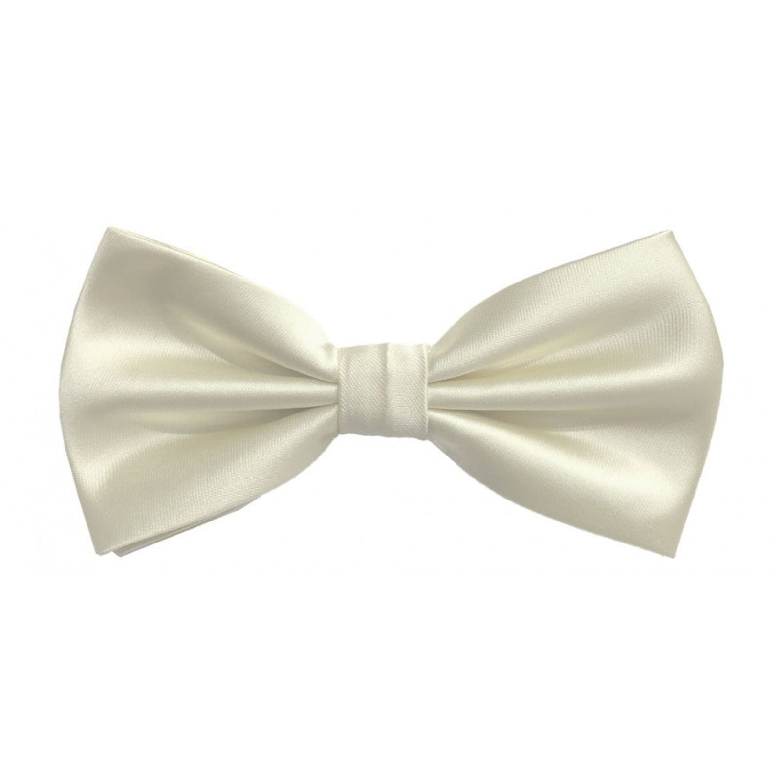 Classic Ivory Bowtie With Matching Pocket Square | KCT Menswear 