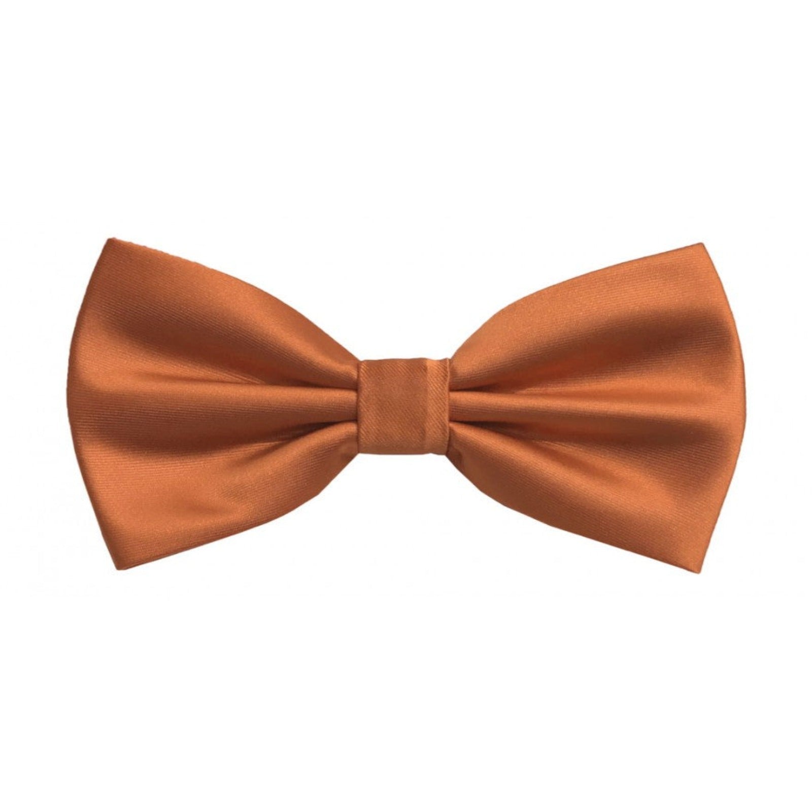 Classic Salmon Orange Bowtie With Matching Pocket Square | KCT Menswear