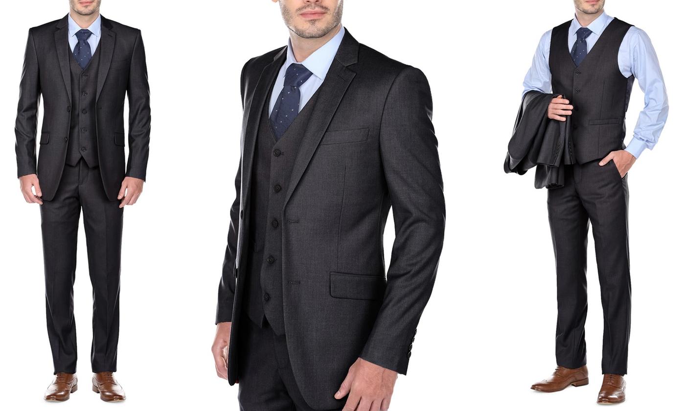 Charcoal Grey Suit - Three Piece