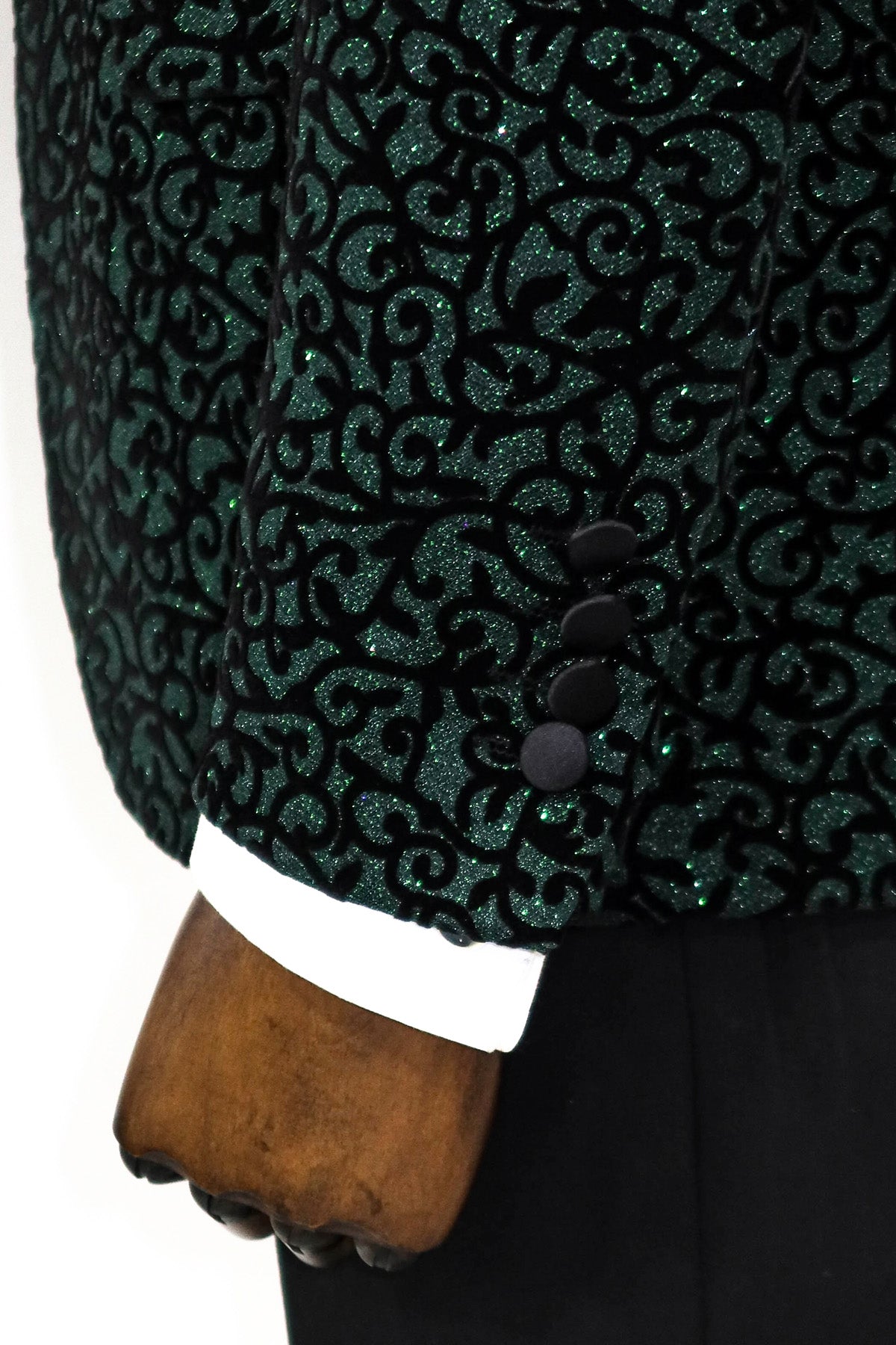 Green Dot Sparkle Prom Blazer