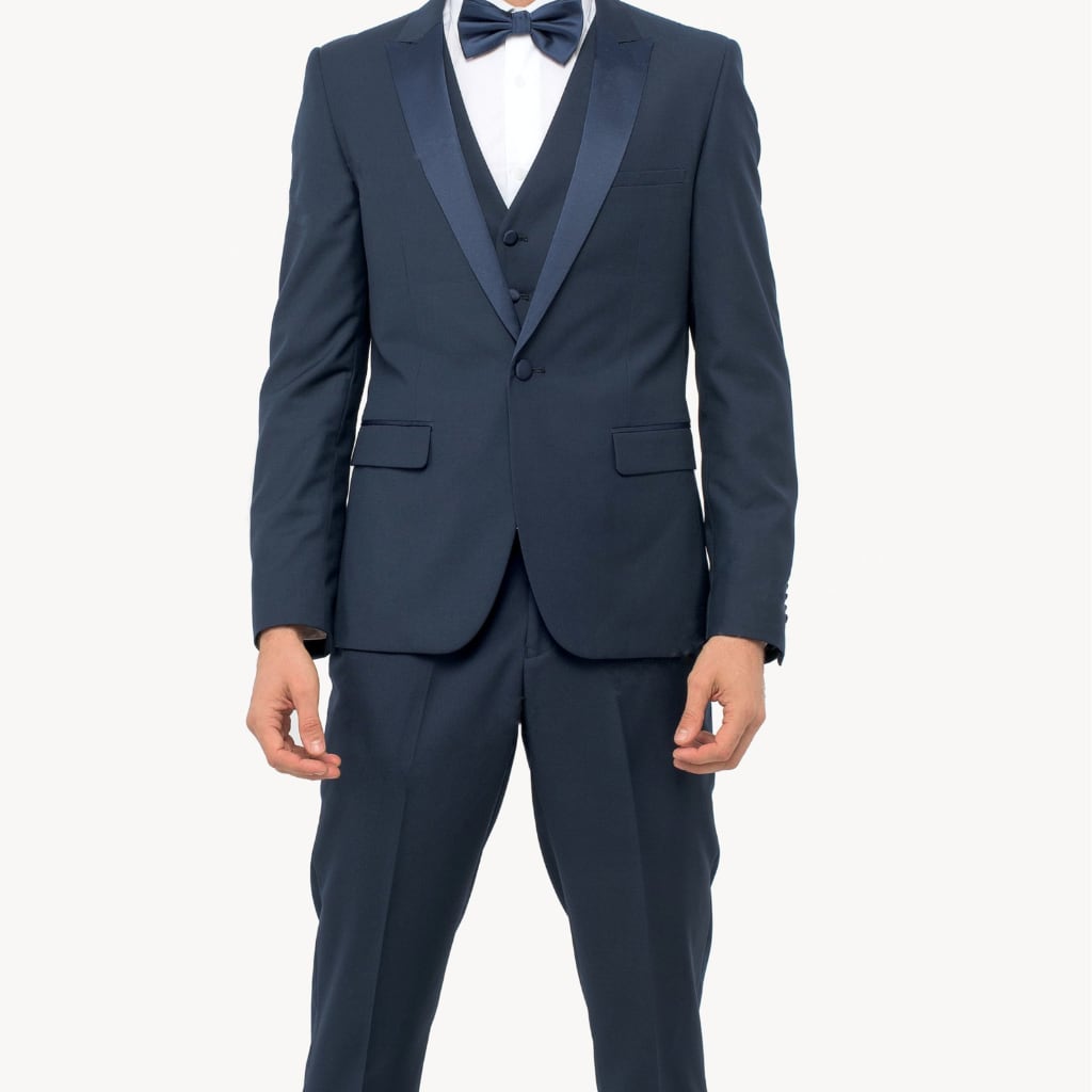 Navy Three Piece Tuxedo