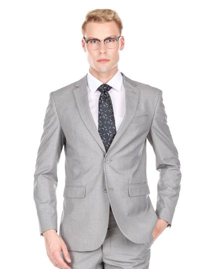 Slim Grey Suit - Two Piece