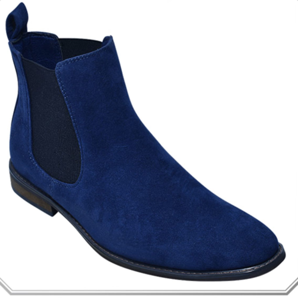 Navy Chelsea Boots