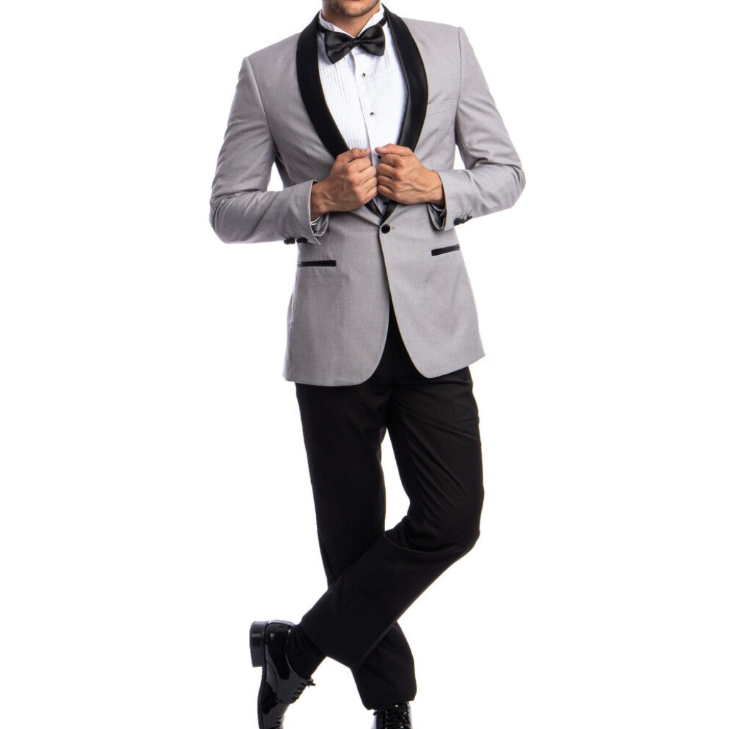 Slim Light Grey Tuxedo